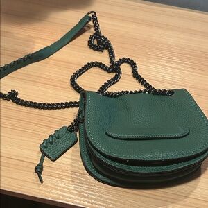 Coach Green Leather Crossbody Bag